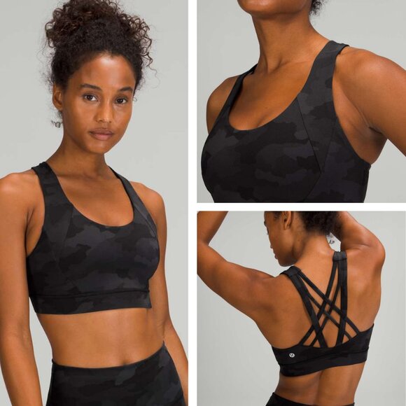 Lululemon Free To Be Elevated Bra In Heritage 365 Camo Deep Coal Size 6 DD/E Cup - Picture 1 of 7